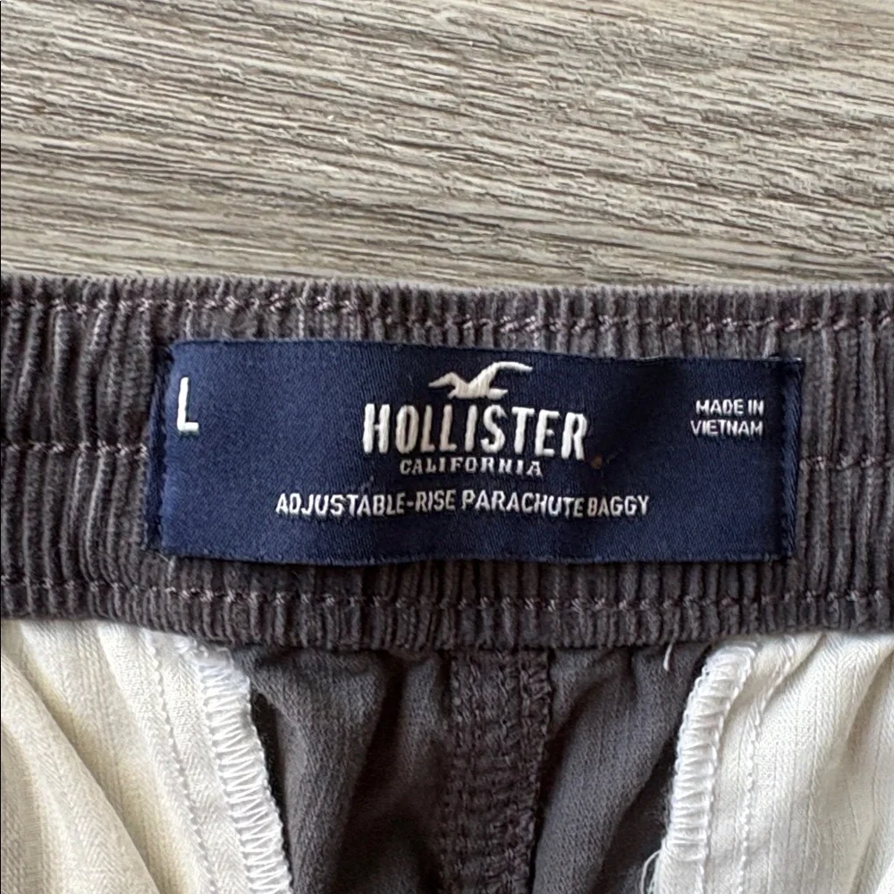 Hollister Corduroy Adjustable Rise Parachute Baggy Jogger Pants Size Large NWT - Picture 6 of 12
